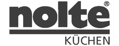 Nolte Küchen – Hochwertige Küchen vom Hersteller Logo von Nolte Küchen in schwarz mit dem Schriftzug "nolte" und "Küchen".